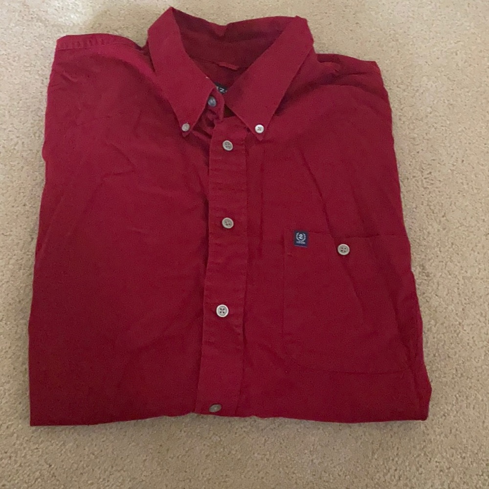 Izod Red Long Sleeve Shirt